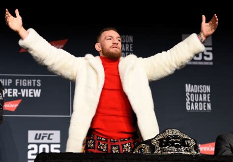 mcgregor wearing gucci|Conor McGregor reveals details about ‘iconic’ $55,000 Gucci fur .